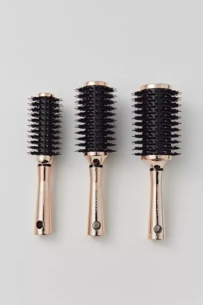 Shop Foxybae Rose Gold Round Brush Set In Pink At Urban Outfitters