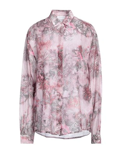 Shop Black Coral Woman Shirt Pink Size 4 Cotton, Silk