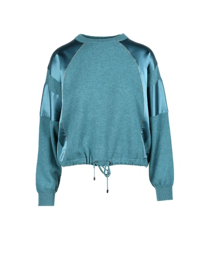 Shop Brunello Cucinelli Womens Green Sweater