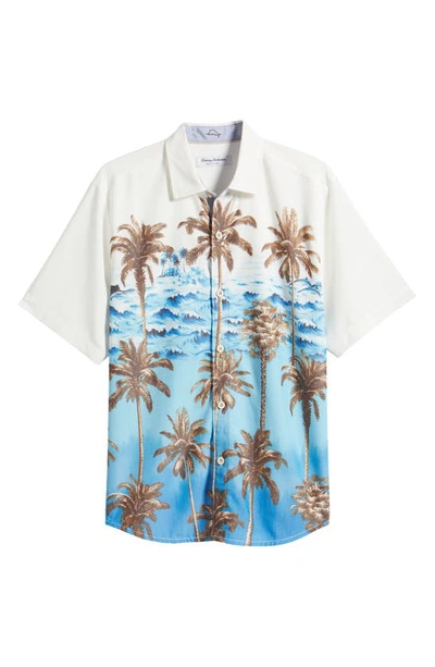 Shop Tommy Bahama Mojito Bay Playa Palms Short Sleeve Button-up Shirt In Coconut