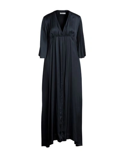 Shop Alpha Studio Woman Maxi Dress Midnight Blue Size 8 Viscose