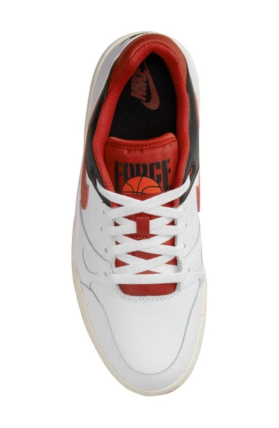Shop Nike Full Force Lo Sneaker In White/ Mystic Red/ Black/ Sail