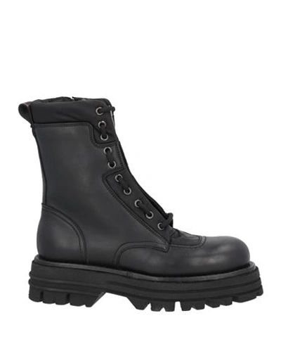 Shop Barracuda Woman Ankle Boots Black Size 8 Soft Leather, Textile Fibers