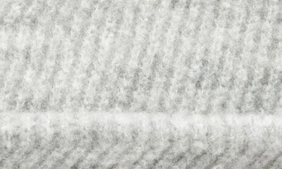 Zella Cozy Heather Beanie With Faux Fur Pompom In Grey Light Heather