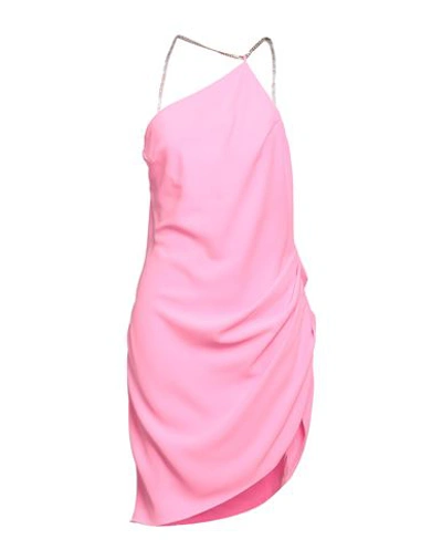 Shop Amanda Uprichard Woman Mini Dress Fuchsia Size Xl Polyester In Pink