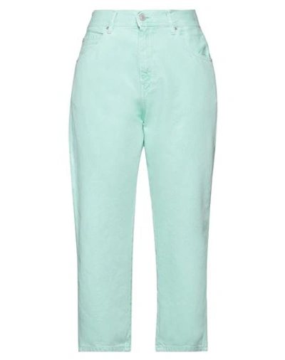 Shop Replay Woman Pants Light Green Size 31 Cotton, Hemp
