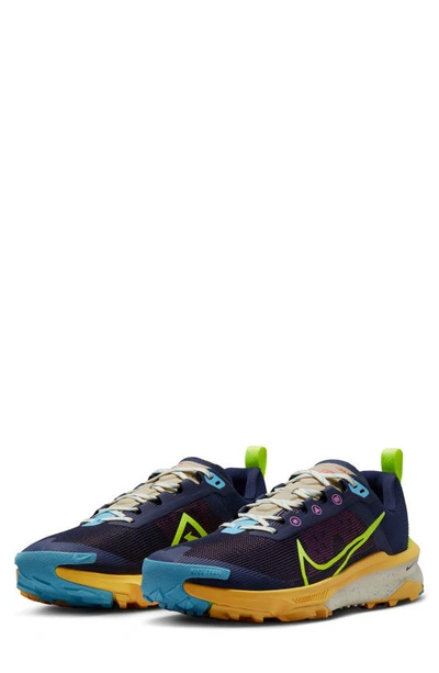 Shop Nike React Terra Kiger 9 Sneaker In Obsidian/ Volt/ Citron/ Blue