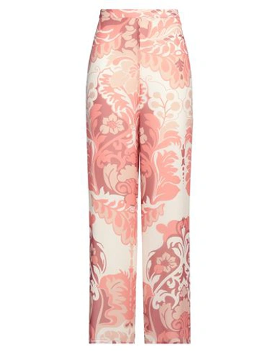 Shop Corte Dei Gonzaga Woman Pants Salmon Pink Size 10 Polyester