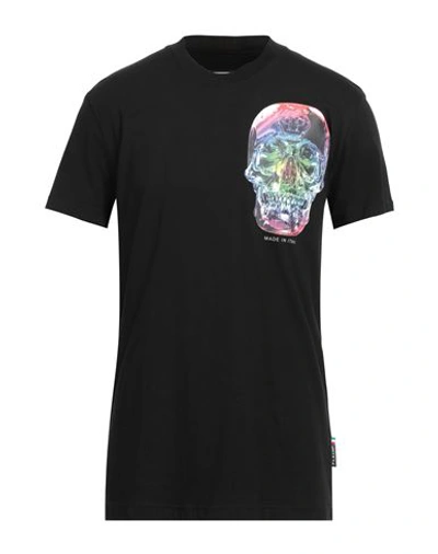 Shop Philipp Plein Man T-shirt Black Size L Cotton