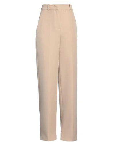 Shop Hinnominate Woman Pants Beige Size S Polyester, Elastane