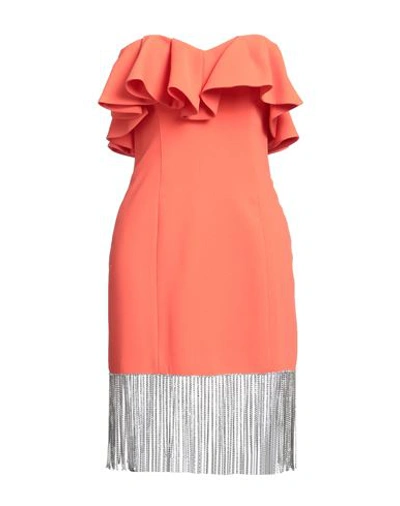 Shop Forte Dei Marmi Couture Woman Mini Dress Orange Size 2 Polyester