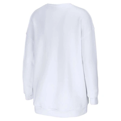 Shop Wear By Erin Andrews White Philadelphia Eagles Domestic Pullover Sweatshirt