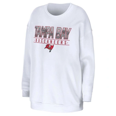 Shop Wear By Erin Andrews White Tampa Bay Buccaneers Domestic Pullover Sweatshirt