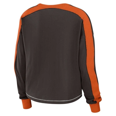 Women's WEAR by Erin Andrews Gray Cleveland Browns Open Cocoon