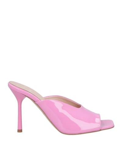 Liu •jo Leonie Hanne X  Woman Sandals Pink Size 8 Soft Leather In Pink