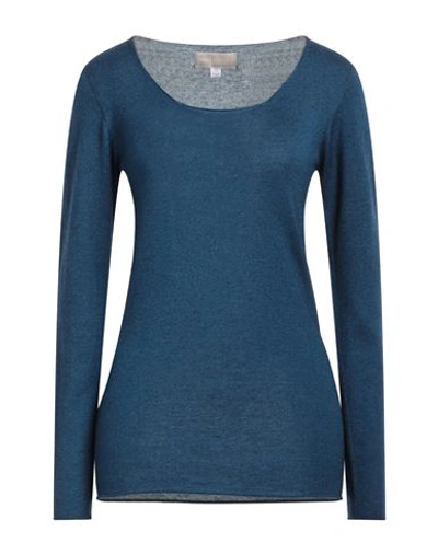 Shop 120% Lino Woman Sweater Deep Jade Size Xl Cashmere, Silk In Green