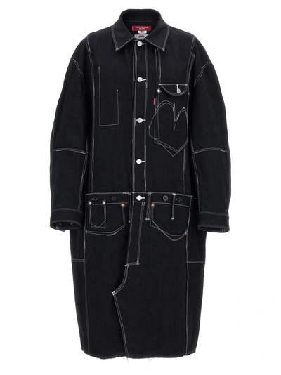 Shop Junya Watanabe Coat Collab. Levi's Coats, Trench Coats White/black