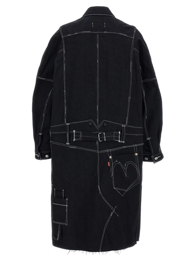 Shop Junya Watanabe Coat Collab. Levi's Coats, Trench Coats White/black