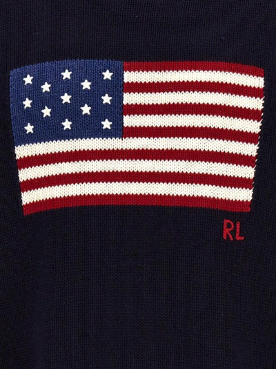 Shop Polo Ralph Lauren Flag Sweater, Cardigans Blue
