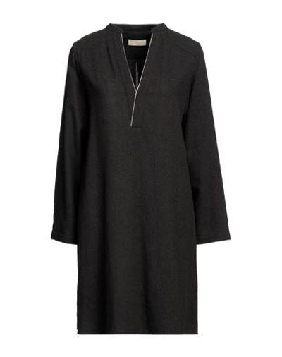 Momoní Woman Mini Dress Lead Size 6 Virgin Wool In Grey