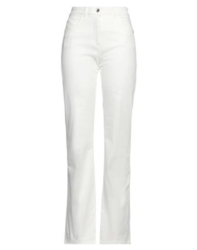 Shop Patrizia Pepe Woman Jeans White Size 29 Cotton, Polyester, Elastane
