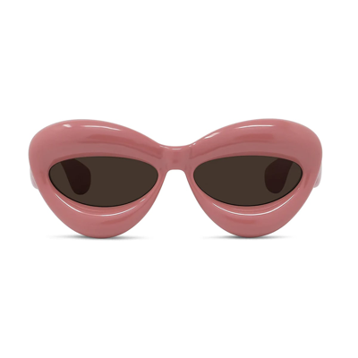 Shop Loewe Lw40097i 72e Sunglasses In Rosa