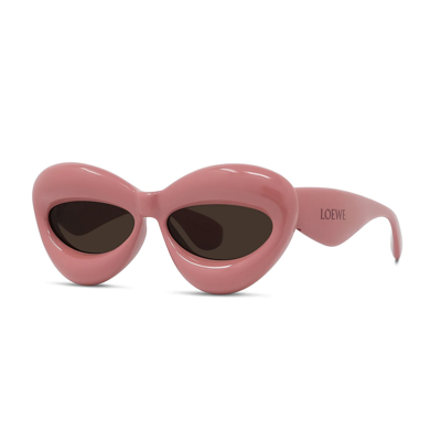 Shop Loewe Lw40097i 72e Sunglasses In Rosa
