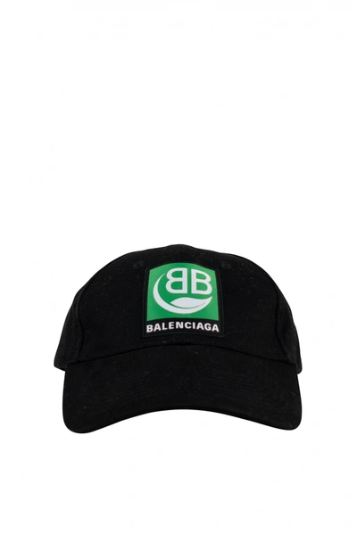 Shop Balenciaga Luxury Men's Cap    Black Cap With Logo Patch