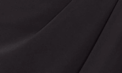 Maggy London Matte Jersey Long Sleeve Wrap Dress In Black