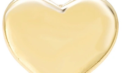 Shop A & M 14k Yellow Gold Dainty Heart Stud Earrings