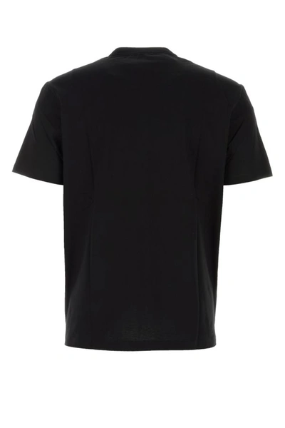 Shop Versace Man Black Cotton T-shirt