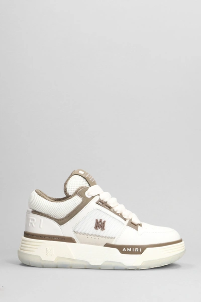 Shop Amiri Ma-1 Sneakers In White Leather