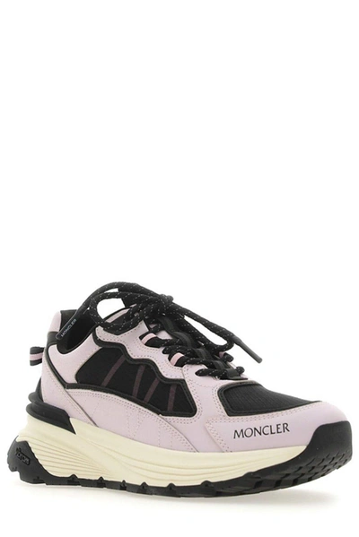 Shop Moncler Runner Lace-up Sneakers In Lilla/nero