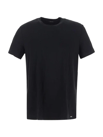 Shop Tom Ford Crewneck T-shirt In Nero