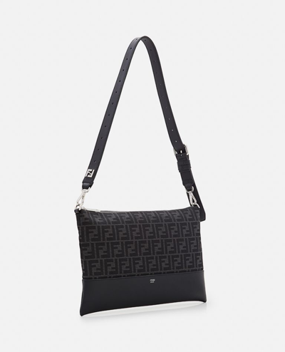 Shop Fendi Shoulder Bag In Grey