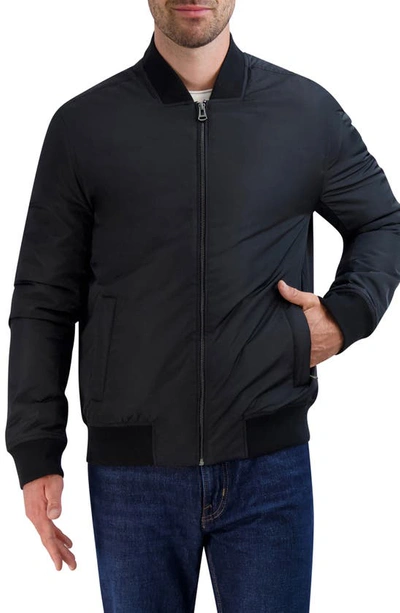 Shop Cole Haan Insulated Bomber Jacket In Black