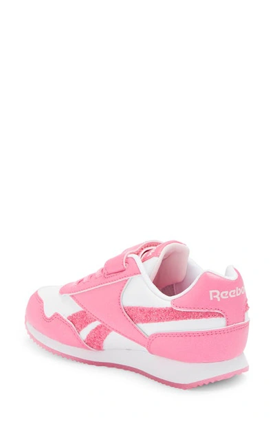 Shop Reebok Kids' Royal Classic Jog 3.0 1v Sneaker In True Pink/ Footwear White
