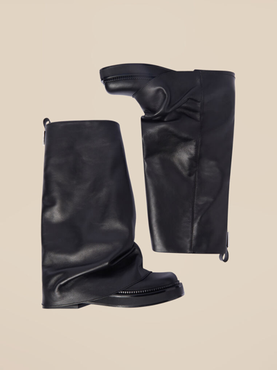 Shop Attico 'robin' Combat Boot In Black