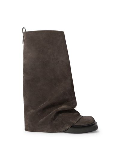 Attico Stivale Combat ''robin'' Dark Grey In Dark Grey