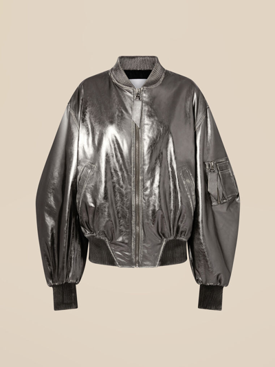 Shop Attico ''anja'' Silver Bomber