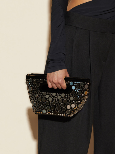 Attico Tote Bag ''via Dei Giardini 15'' Black In Black