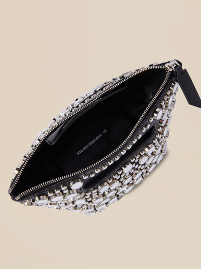 Attico Tote Bag ''via Dei Giardini 15'' Black In Black