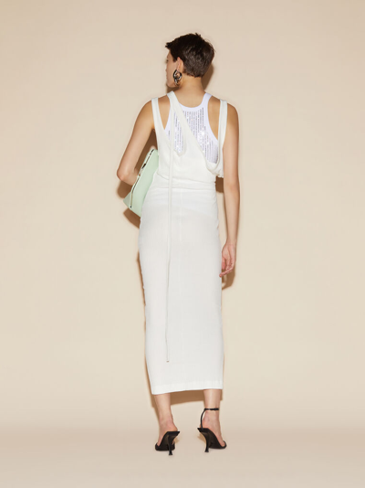Shop Attico White Midi Dress
