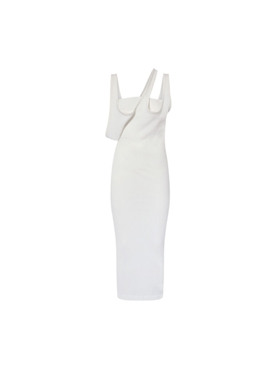 Shop Attico White Midi Dress