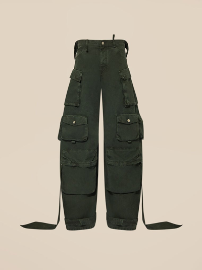 Shop Attico Ivy Green Long Pants