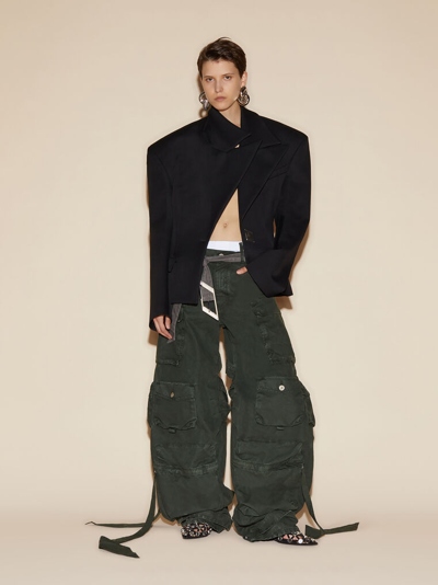 Shop Attico Ivy Green Long Pants