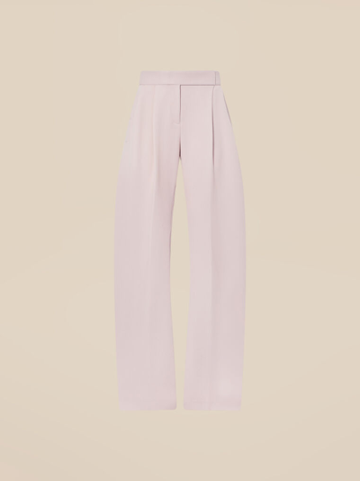 Shop Attico The  Bottoms Gend - Pale Pink Long Pants Pale Pink Main Fabric: 44% Virgin Wool 56% Polyamide,