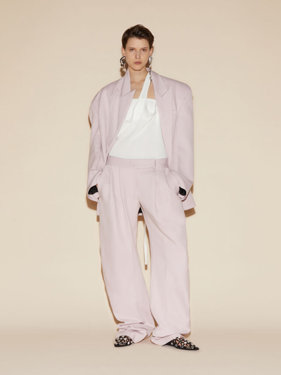 Attico Woman Pink Blazers In Pale Pink