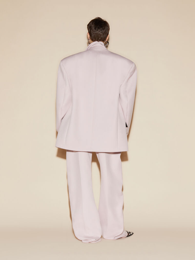 Shop Attico The  Outerwear Gend - Pale Pink Blazer Pale Pink Main Fabric: 44% Virgin Wool 56% Polyamide, L