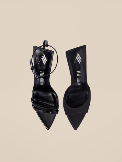 Attico Sandalo ''ester'' Mismatched Black In Black